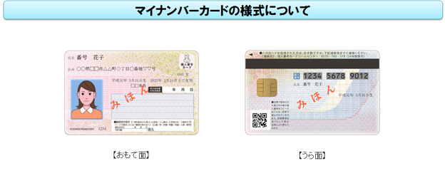 マイナンバーカードの画像 マイナンバーカードの画像