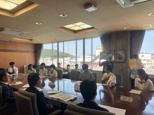 市長表敬訪問の様子