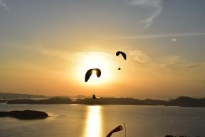 王子が岳の夕日