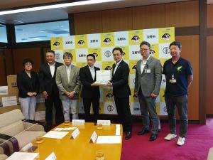 一般社団法人玉野市歯科医師会 歯ブラシ寄贈