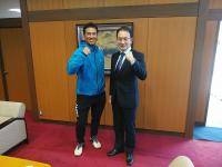 ビーチテニス日本代表監督 来訪